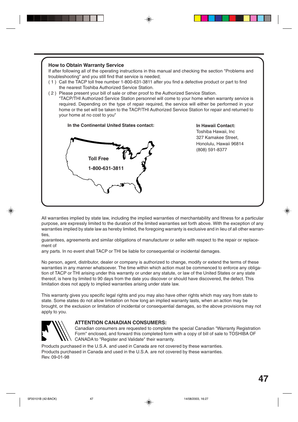 Toshiba MD20FN1/R User Manual | Page 47 / 48