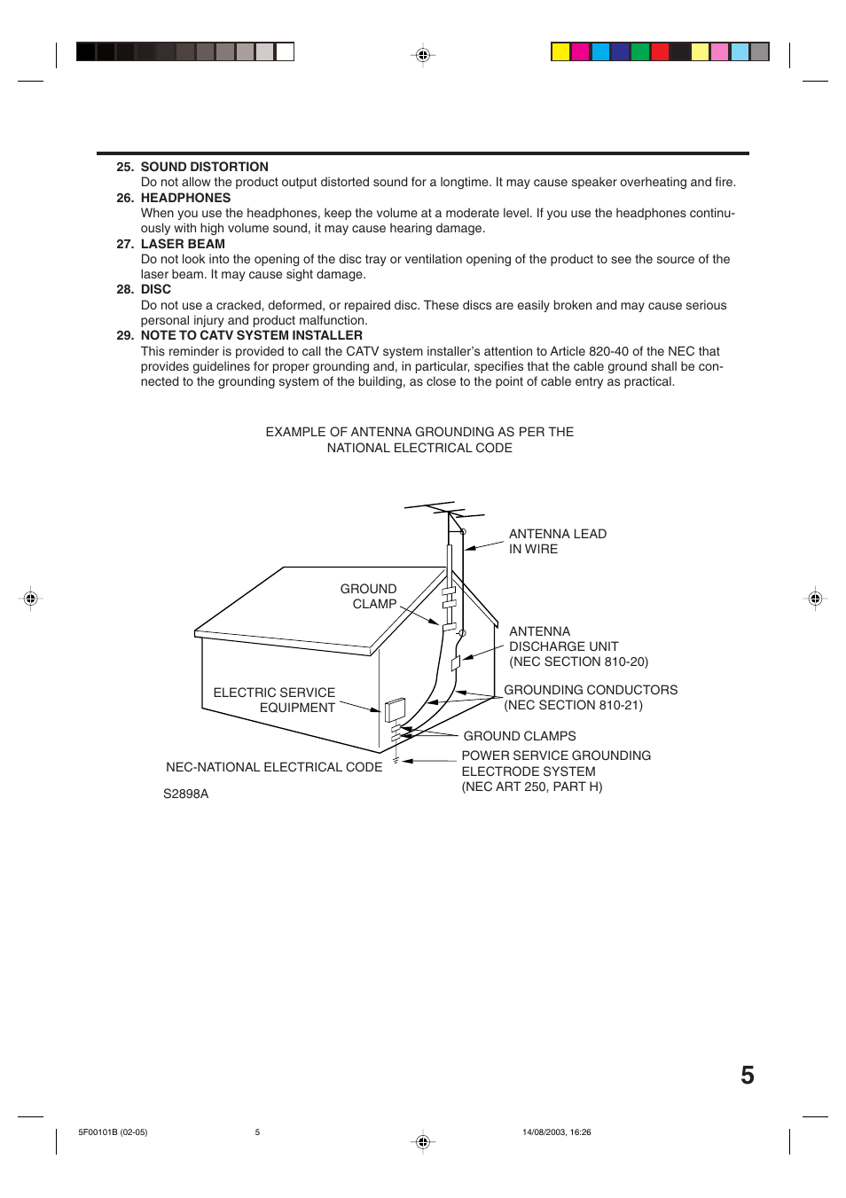 Toshiba MD20FN1/R User Manual | Page 5 / 48