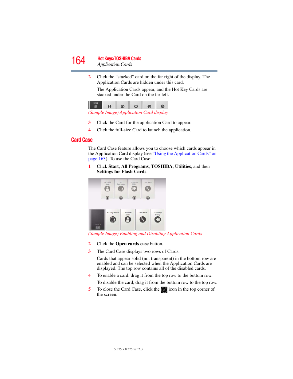 Card case | Toshiba NB250 User Manual | Page 164 / 197