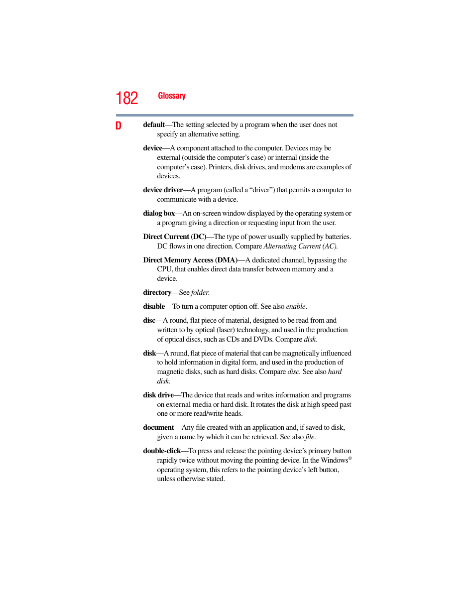 Toshiba NB250 User Manual | Page 182 / 197