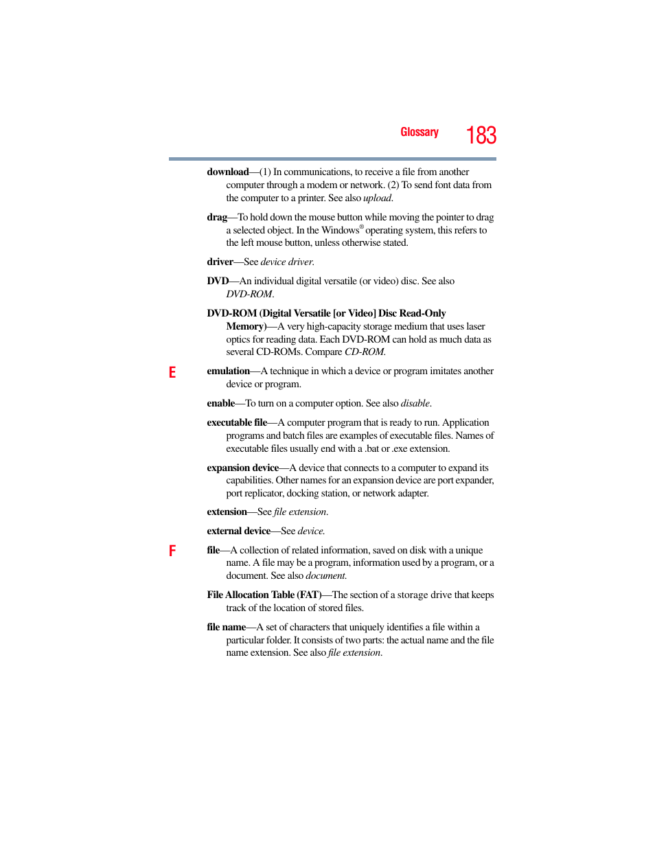 Toshiba NB250 User Manual | Page 183 / 197