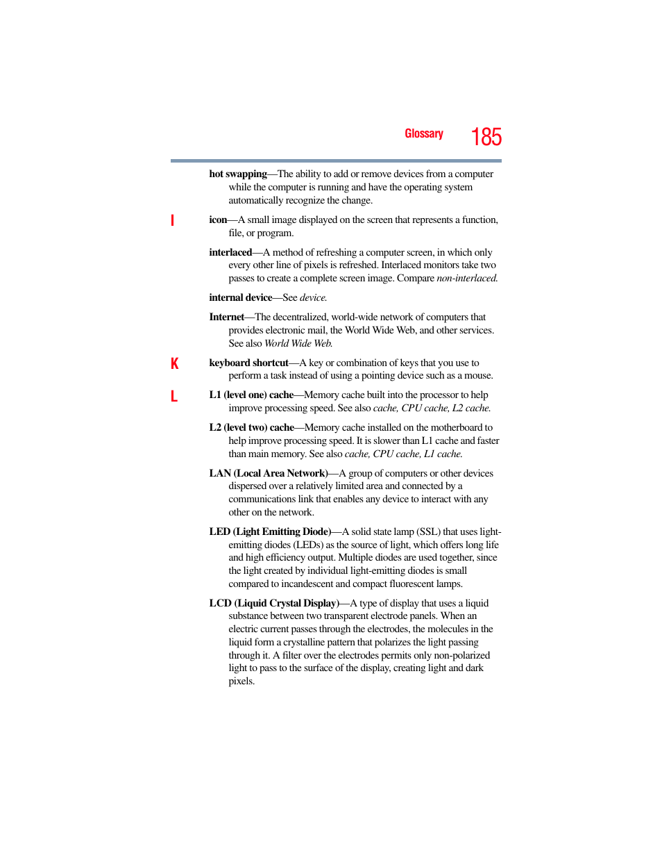 Toshiba NB250 User Manual | Page 185 / 197
