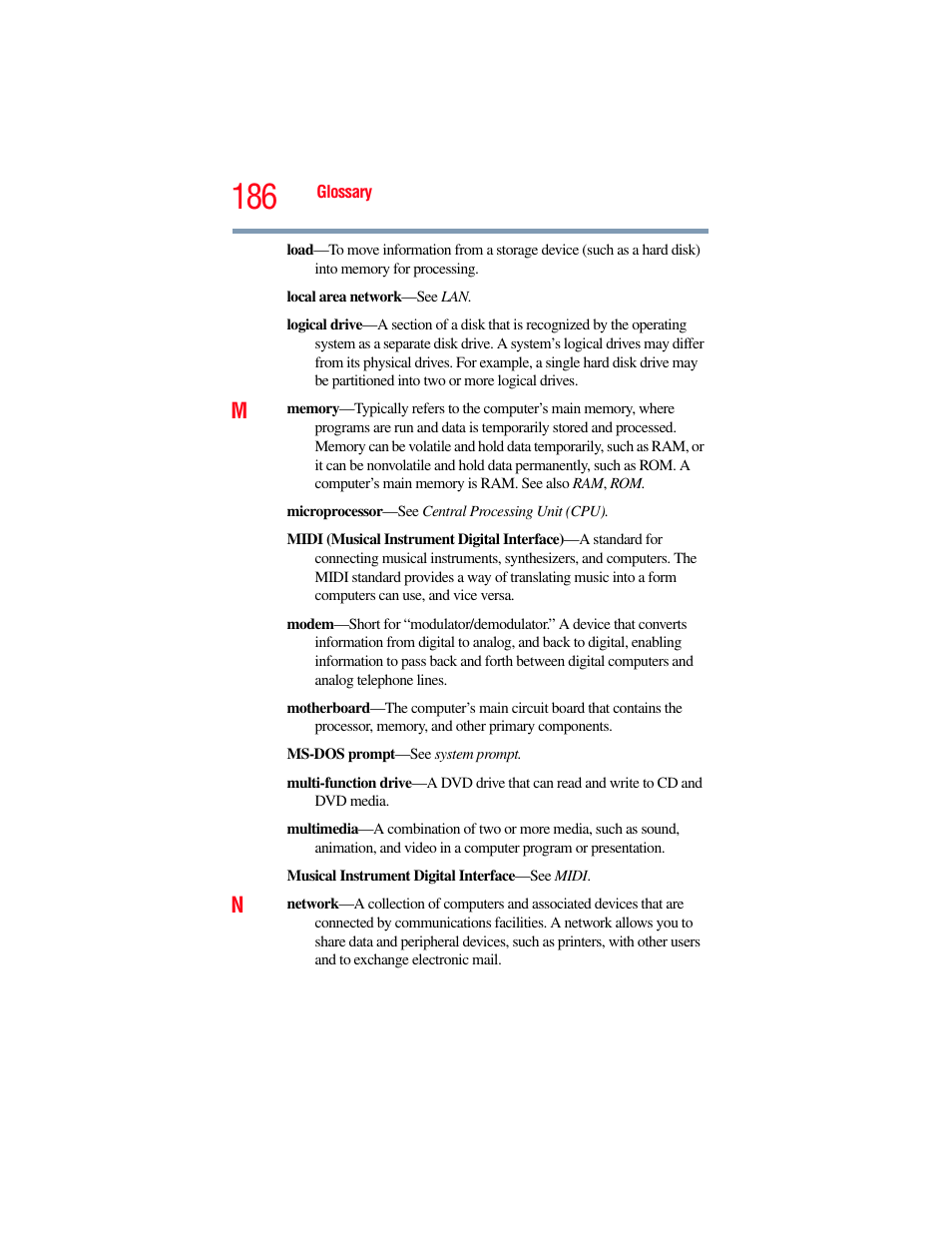 Toshiba NB250 User Manual | Page 186 / 197