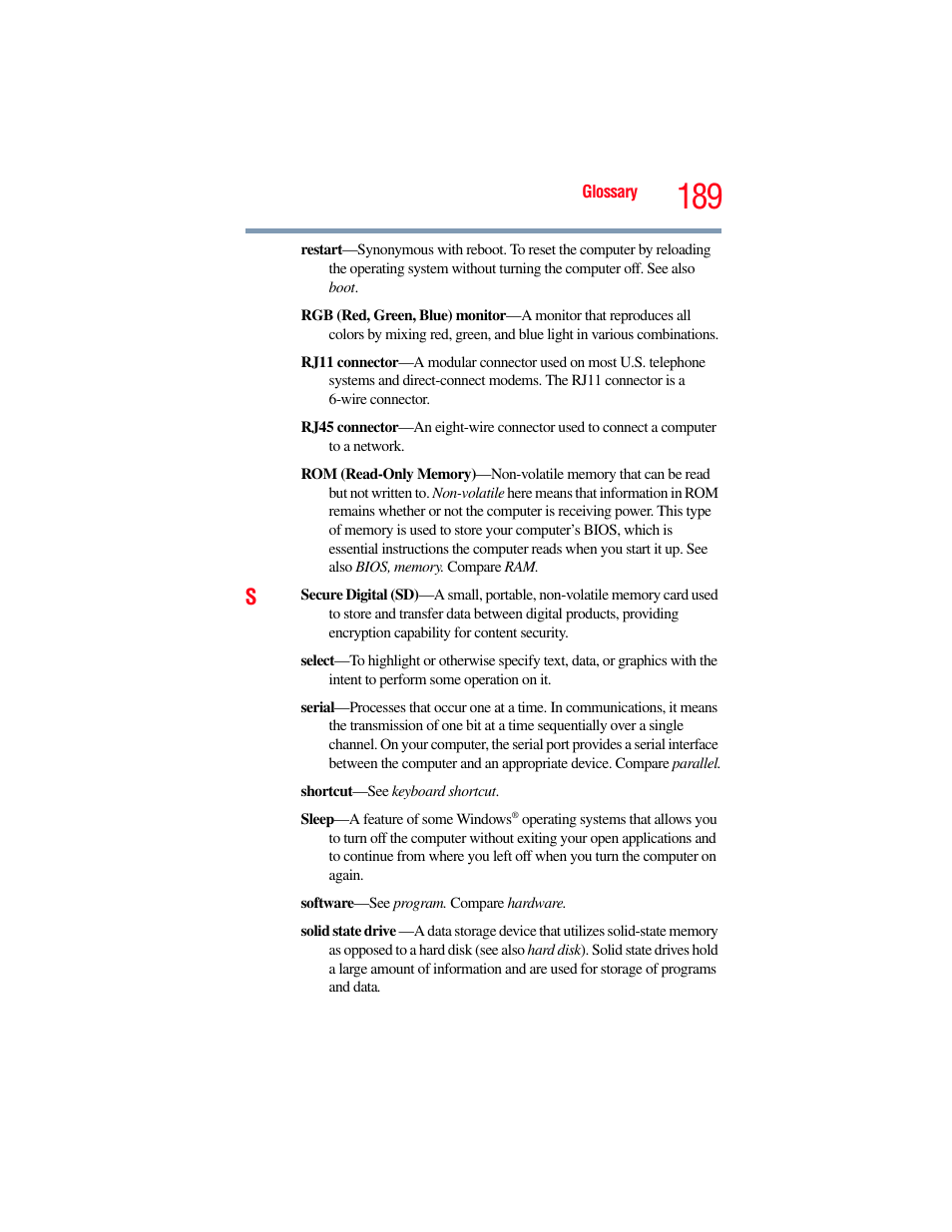 Toshiba NB250 User Manual | Page 189 / 197