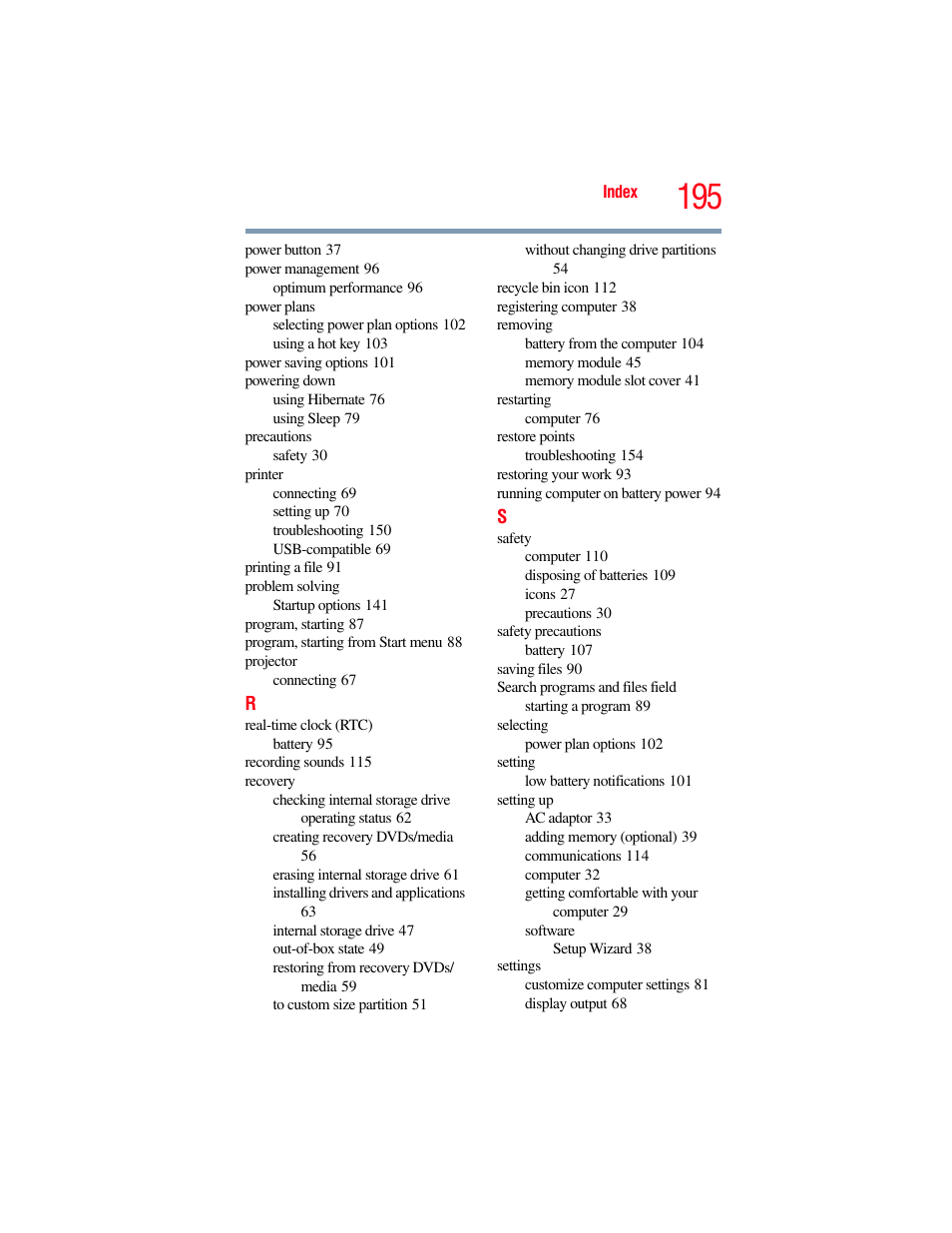 Toshiba NB250 User Manual | Page 195 / 197