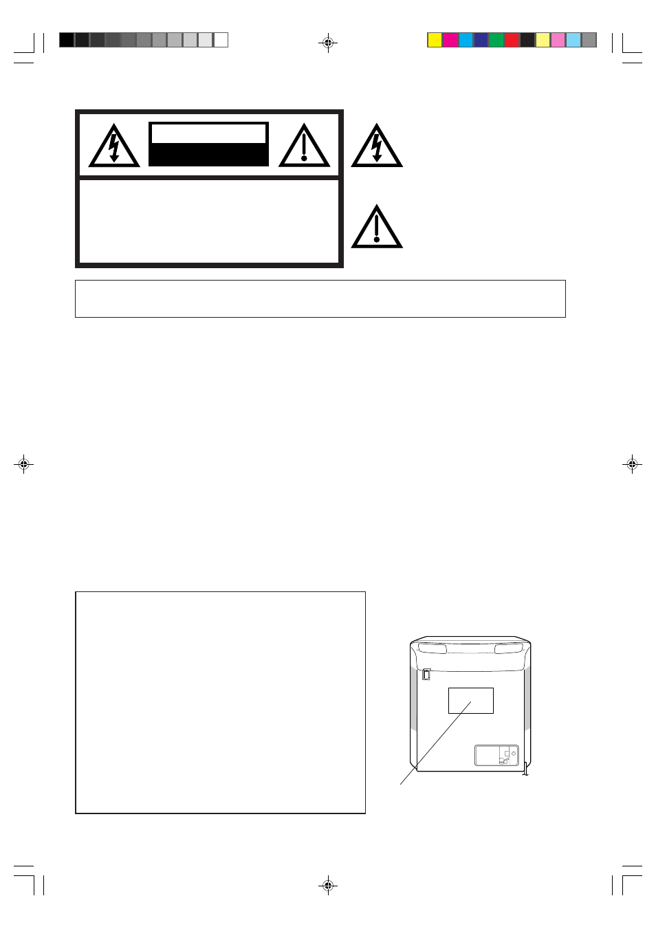 Caution, Warning | Toshiba MD19N3 User Manual | Page 2 / 47