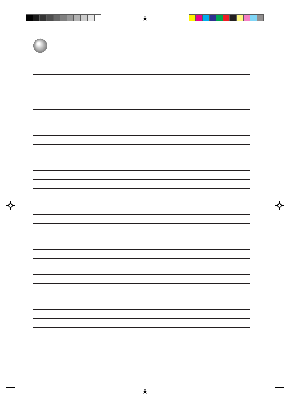 Language code list, 42 language code list | Toshiba MD19N3 User Manual | Page 42 / 47