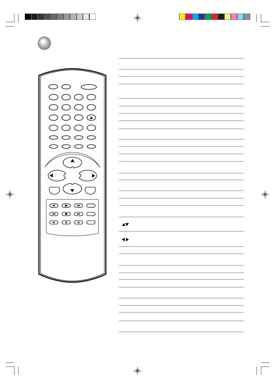 Remote control, Page | Toshiba MD19N3 User Manual | Page 9 / 47