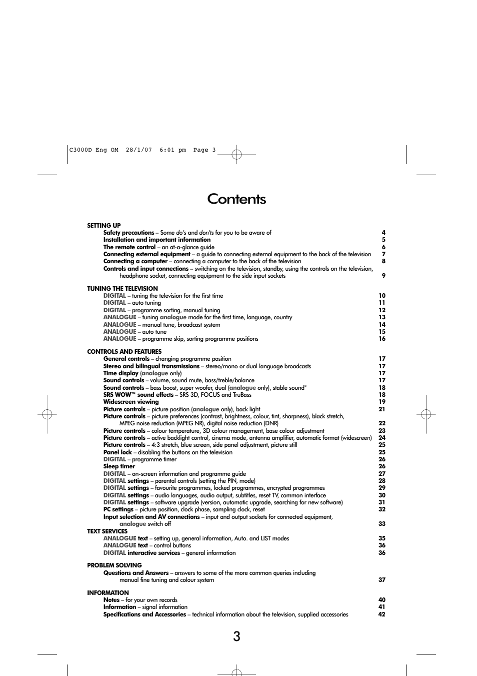 Toshiba 32 60cm User Manual | 40 pages