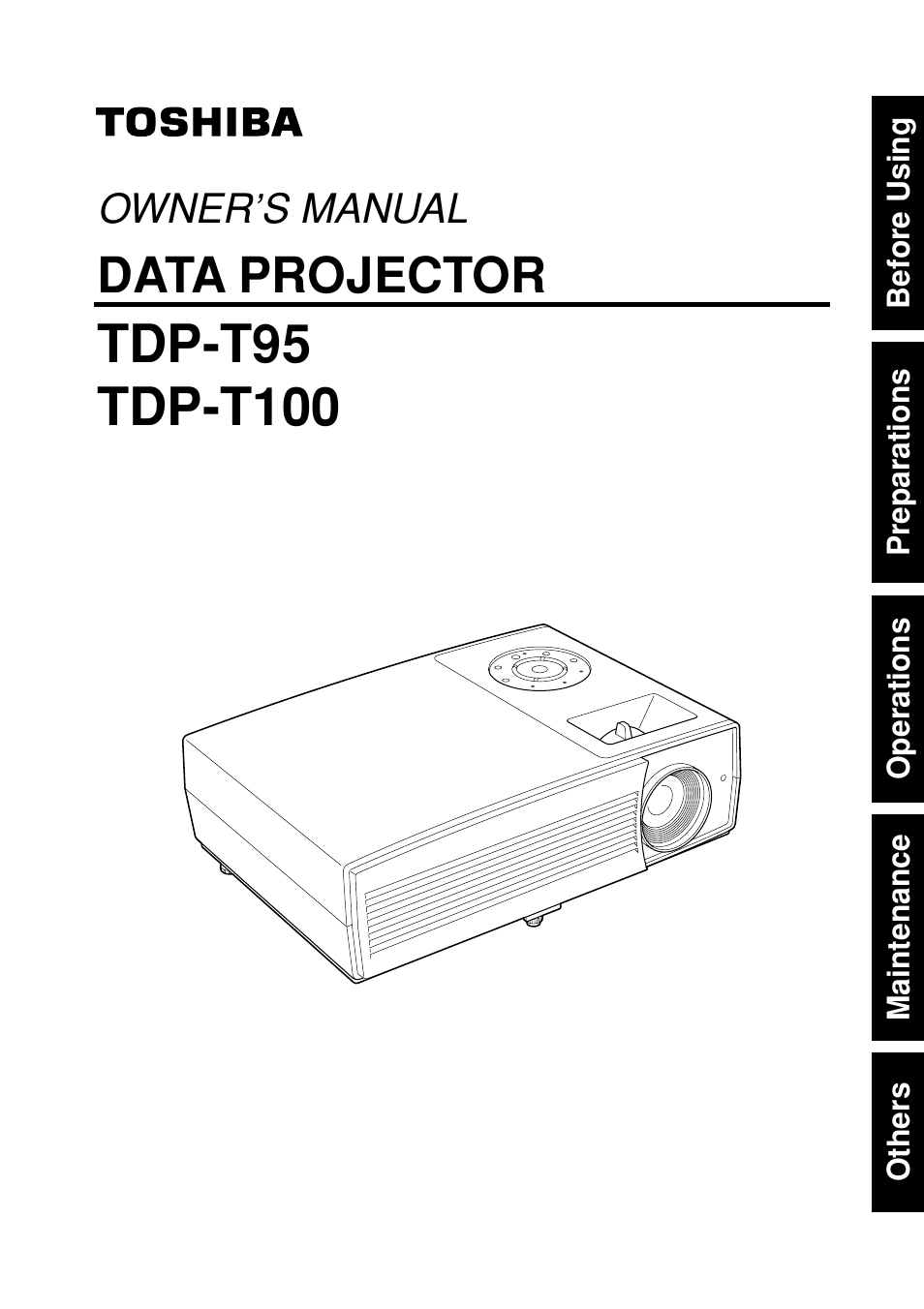 Toshiba TDP-T95 User Manual | 28 pages