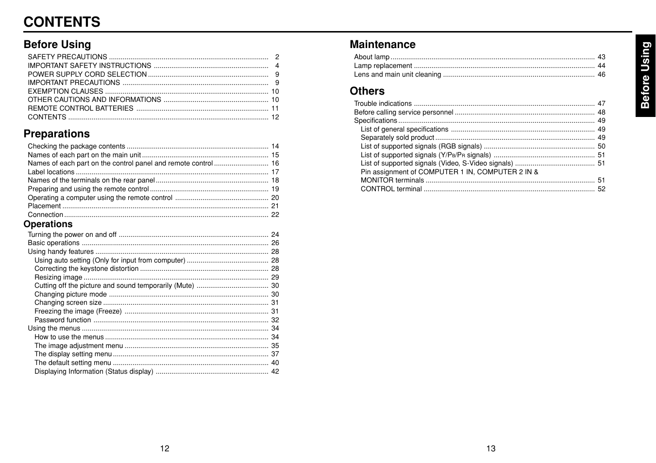 Toshiba TDP-T95 User Manual | Page 7 / 28