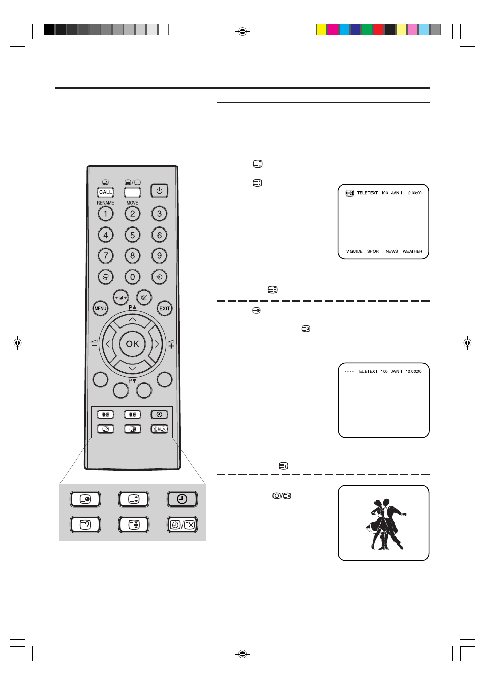 Teletext feature | Toshiba 15V31B User Manual | Page 24 / 30