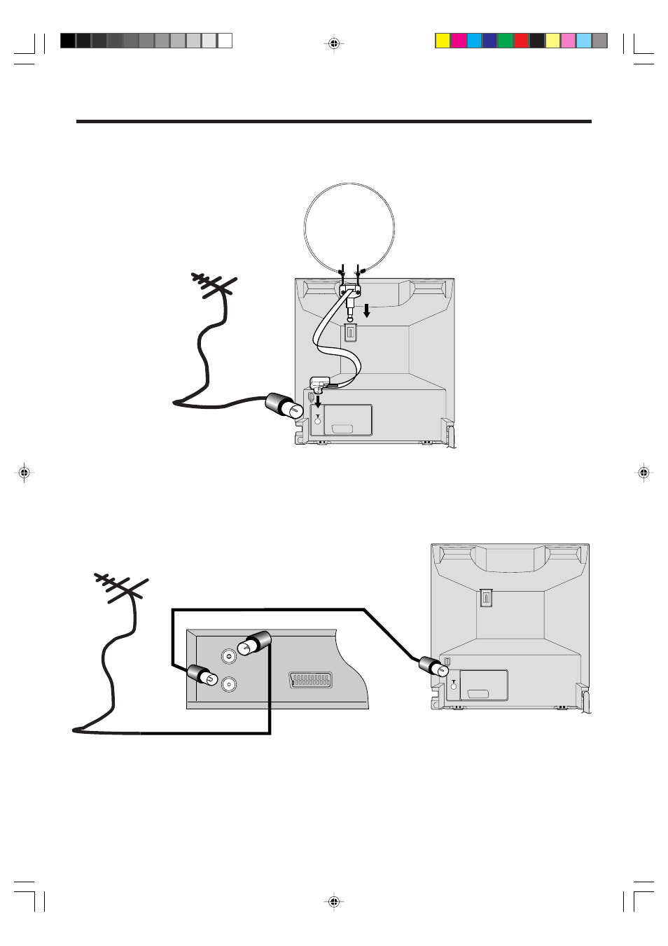 4connecting an aerial or a vcr | Toshiba 15V31B User Manual | Page 6 / 30