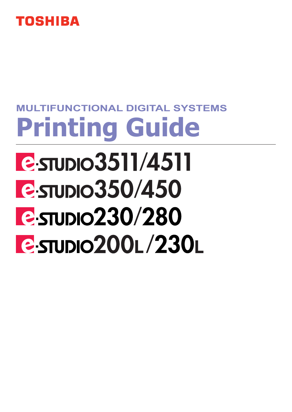 Toshiba ESTUDIO 3511 User Manual | 382 pages