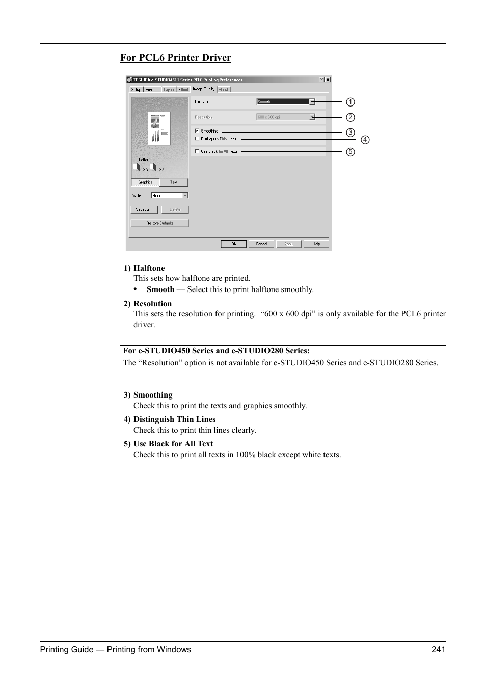 For pcl6 printer driver | Toshiba ESTUDIO 3511 User Manual | Page 241 / 382