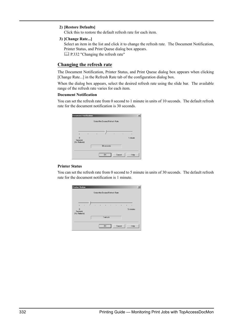 Changing the refresh rate | Toshiba ESTUDIO 3511 User Manual | Page 332 / 382