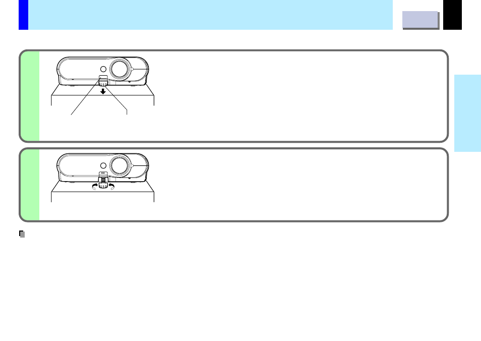 Placement angle adjustment, Projector placement angle adjustment | Toshiba TLP-B2U User Manual | Page 19 / 67