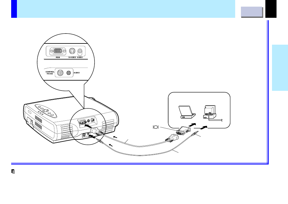 Connecting a macintosh computer, 22 installation and connection | Toshiba TLP-B2U User Manual | Page 22 / 67