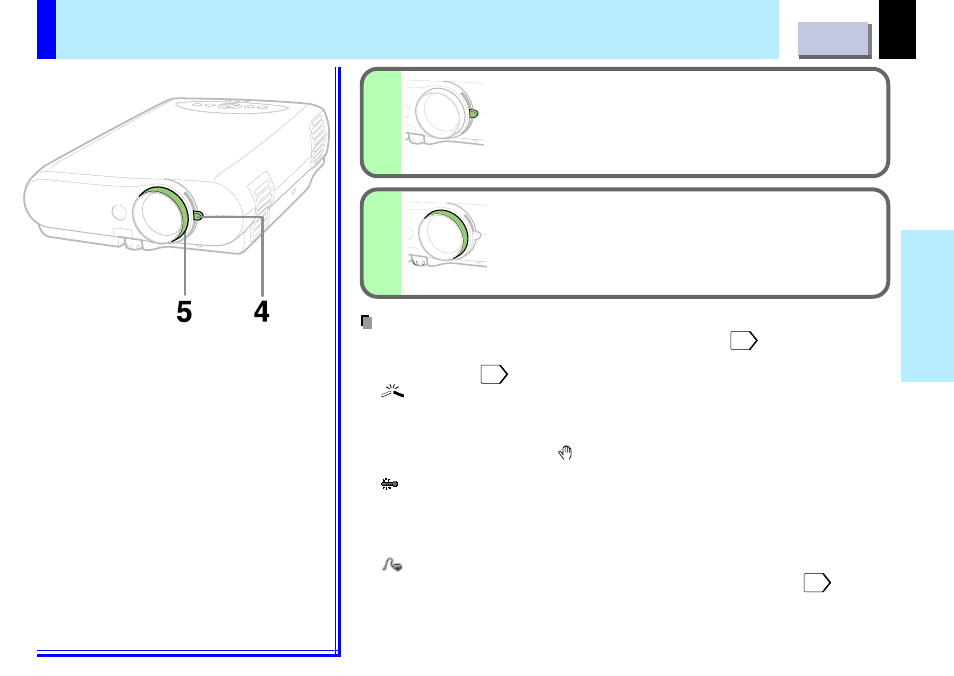 Projection on the screen (continued) | Toshiba TLP-B2U User Manual | Page 27 / 67