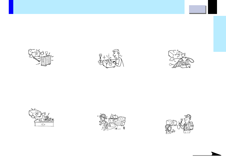 Important safety instructions (continued) | Toshiba TLP-B2U User Manual | Page 5 / 67