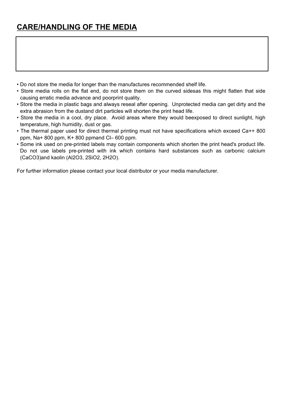 Care/handling of the media | Toshiba B-EP4DL User Manual | Page 16 / 28