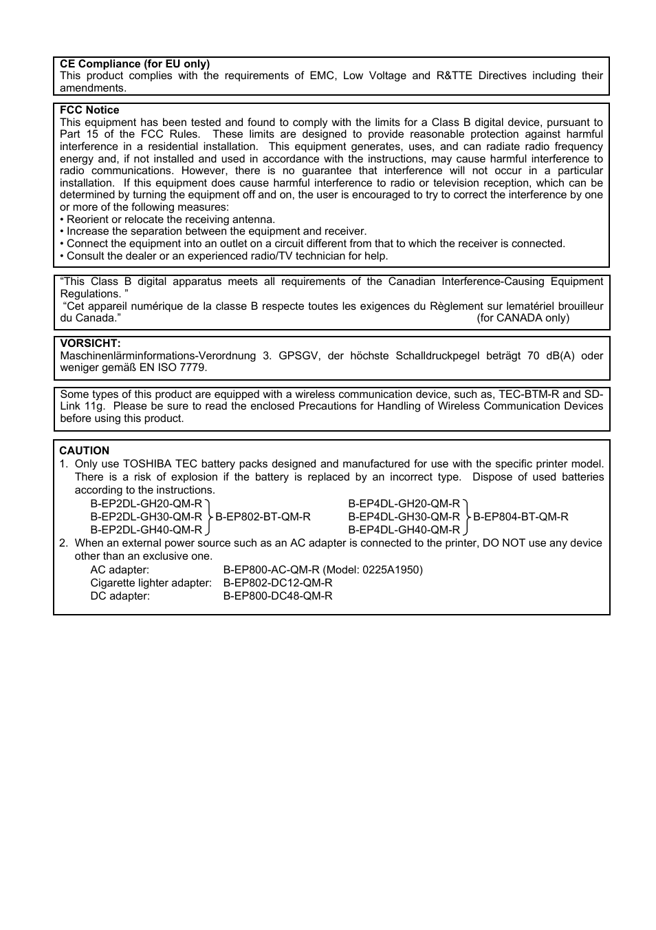 Toshiba B-EP4DL User Manual | Page 2 / 28