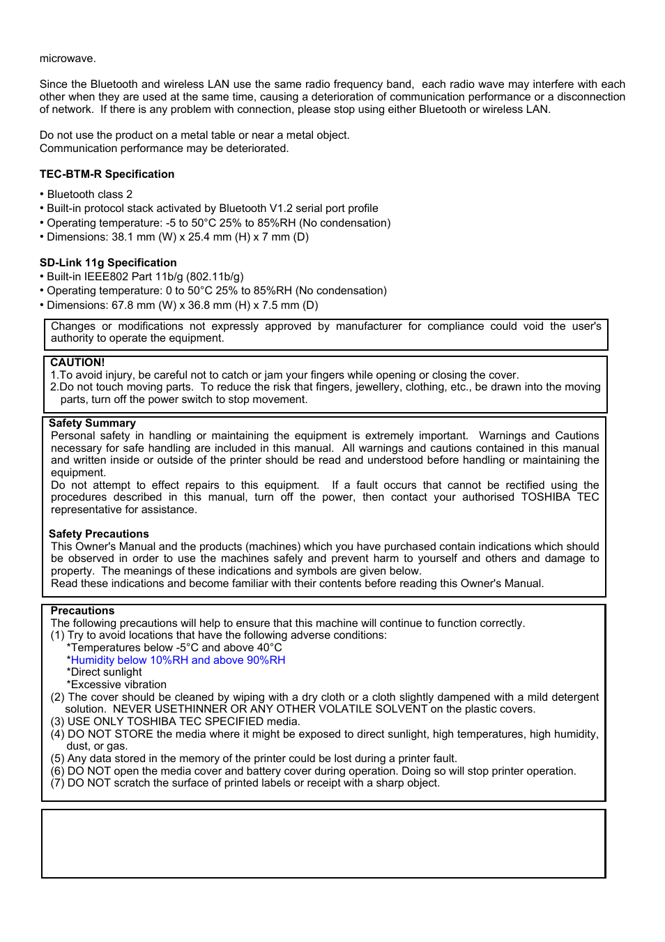 Toshiba B-EP4DL User Manual | Page 5 / 28