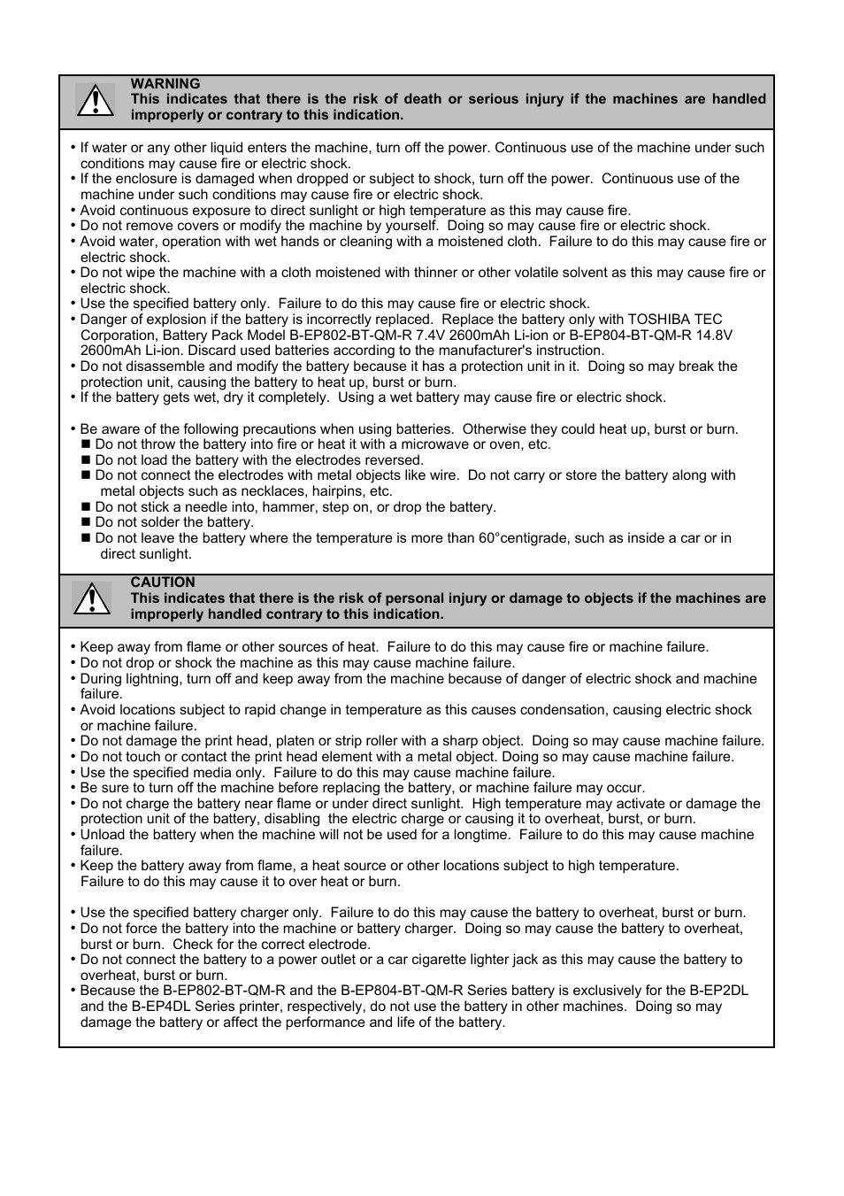 Toshiba B-EP4DL User Manual | Page 6 / 28