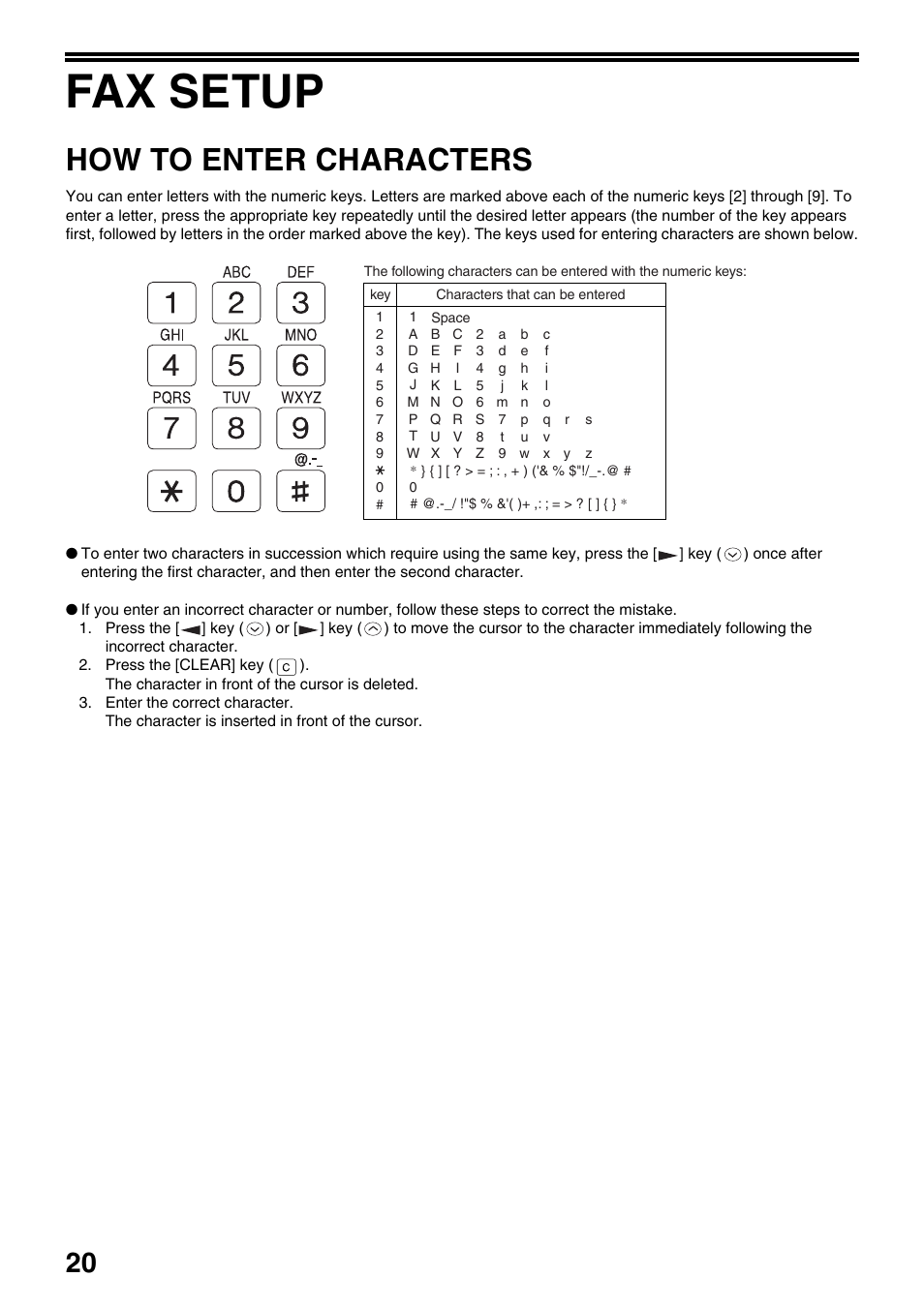 Fax setup, How to enter characters | Toshiba 151D User Manual | Page 24 / 104