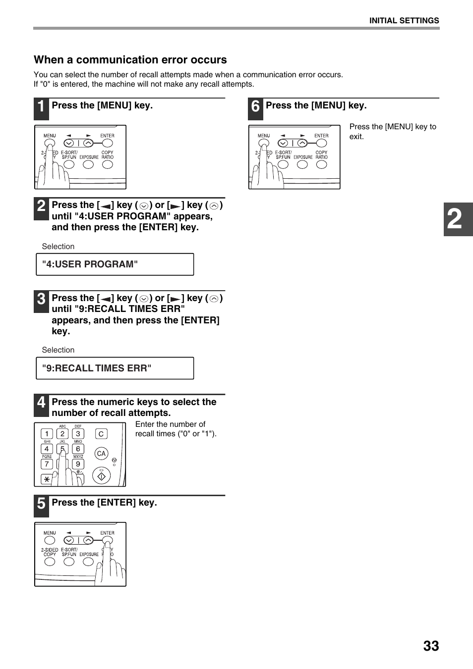 When a communication error occurs | Toshiba 151D User Manual | Page 37 / 104