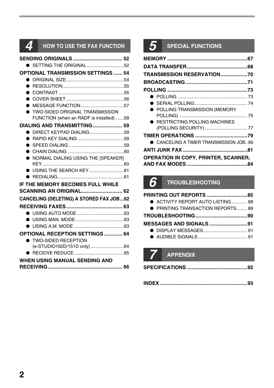 Toshiba 151D User Manual | Page 6 / 104