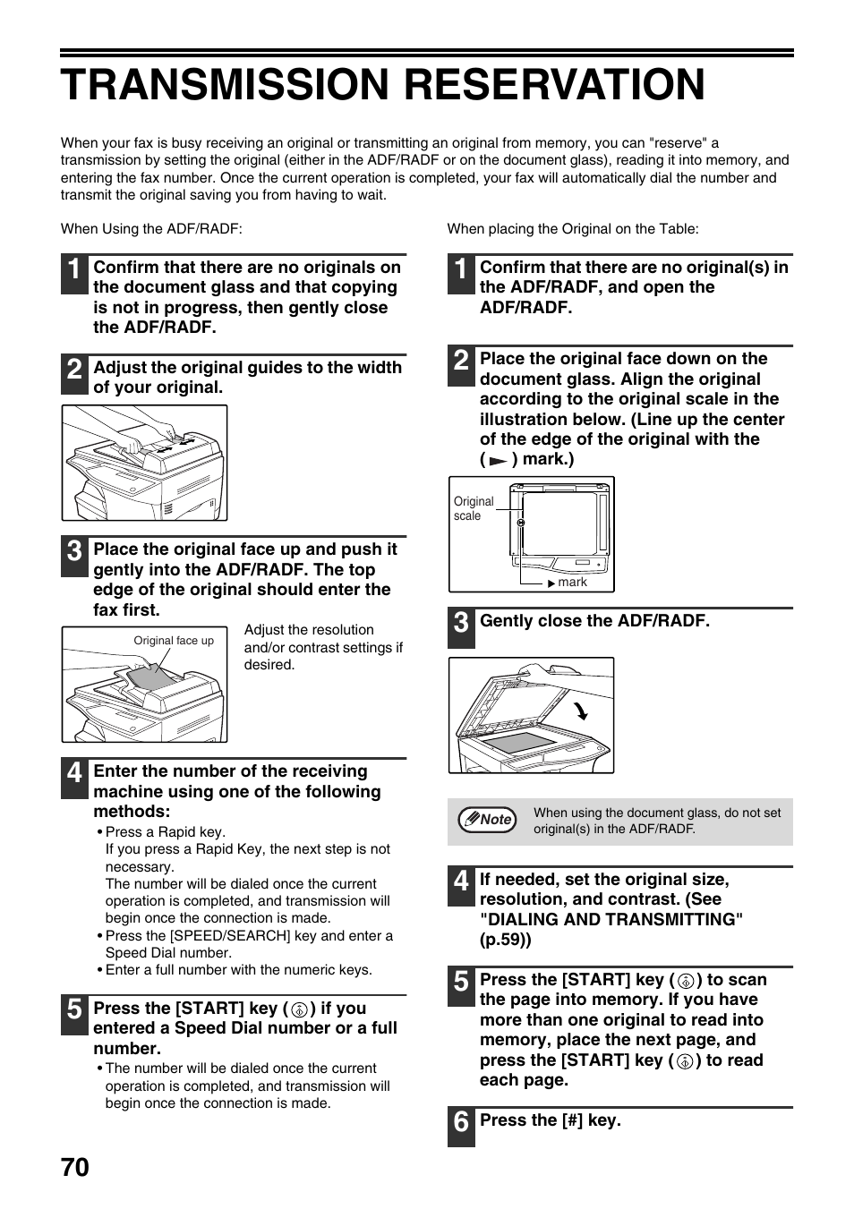 Transmission reservation, P.70), broad, N (p.70), bro | Toshiba 151D User Manual | Page 74 / 104