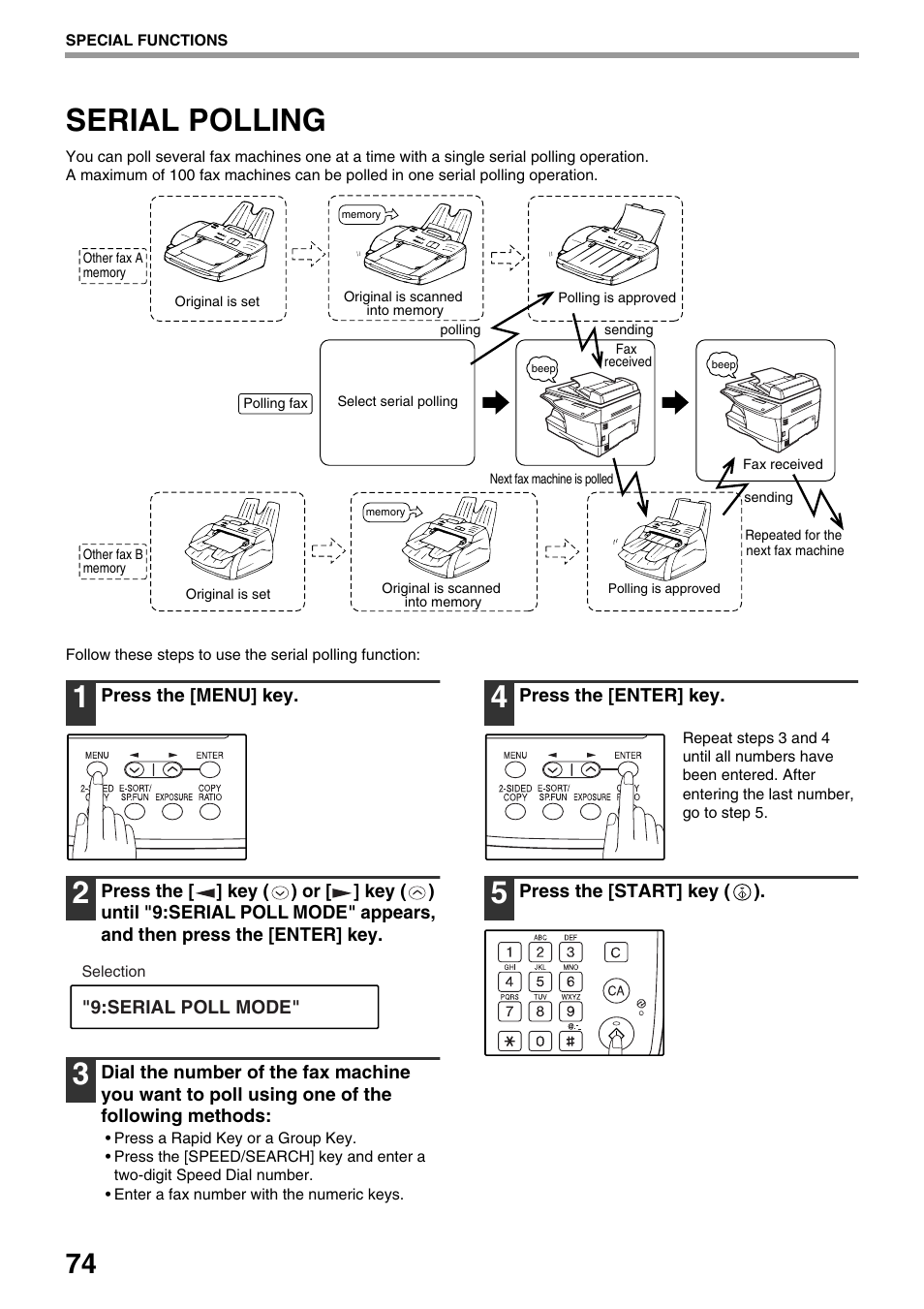 Serial polling | Toshiba 151D User Manual | Page 78 / 104