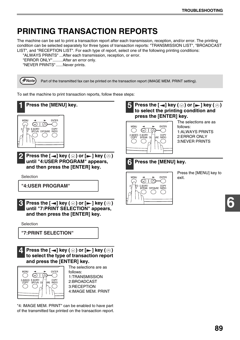 Printing transaction reports | Toshiba 151D User Manual | Page 93 / 104