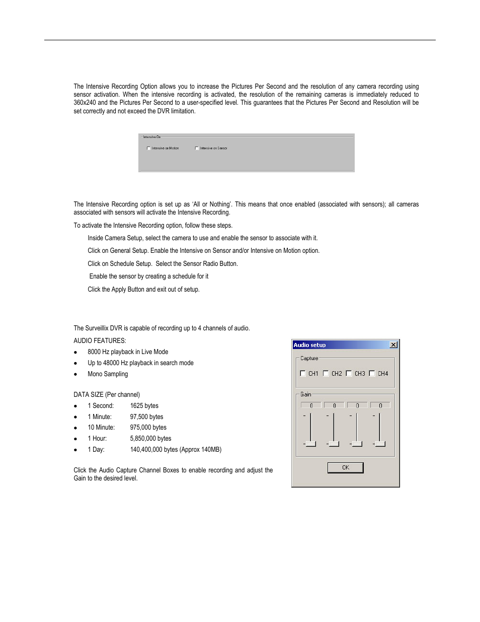 Intensive recording overview, How to use intensive recording, Audio | Toshiba DVR8-X User Manual | Page 72 / 141