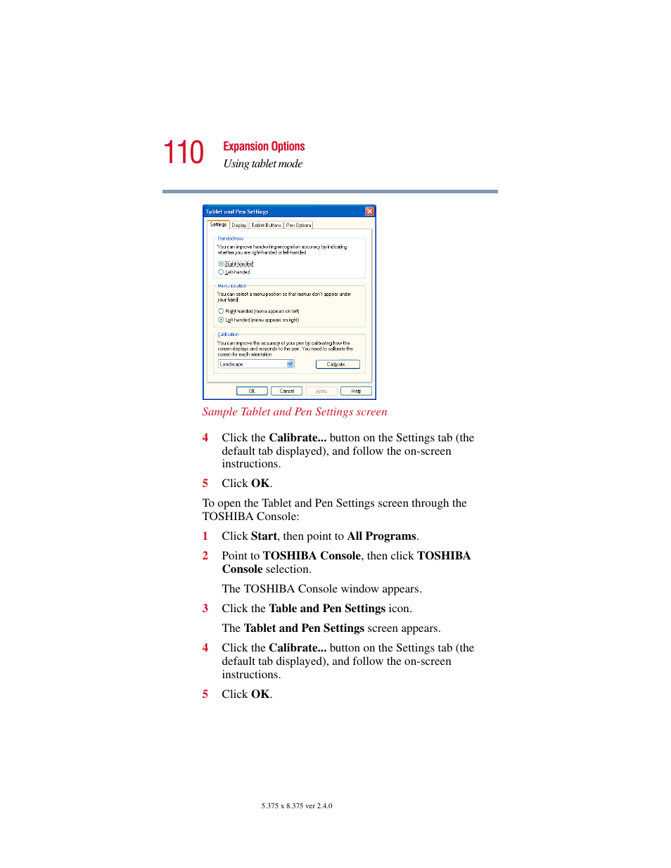 Toshiba PORT User Manual | Page 110 / 243