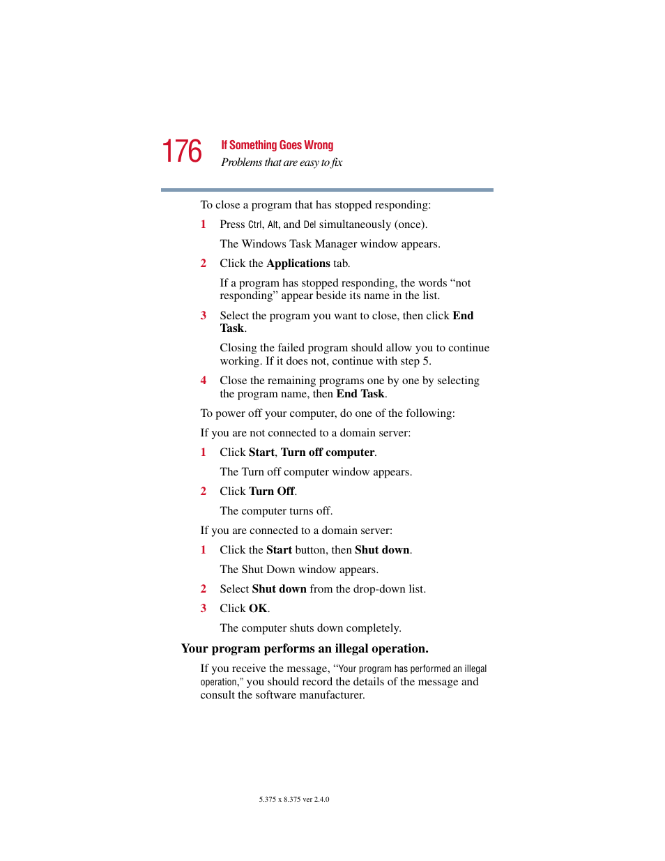 Toshiba PORT User Manual | Page 176 / 243