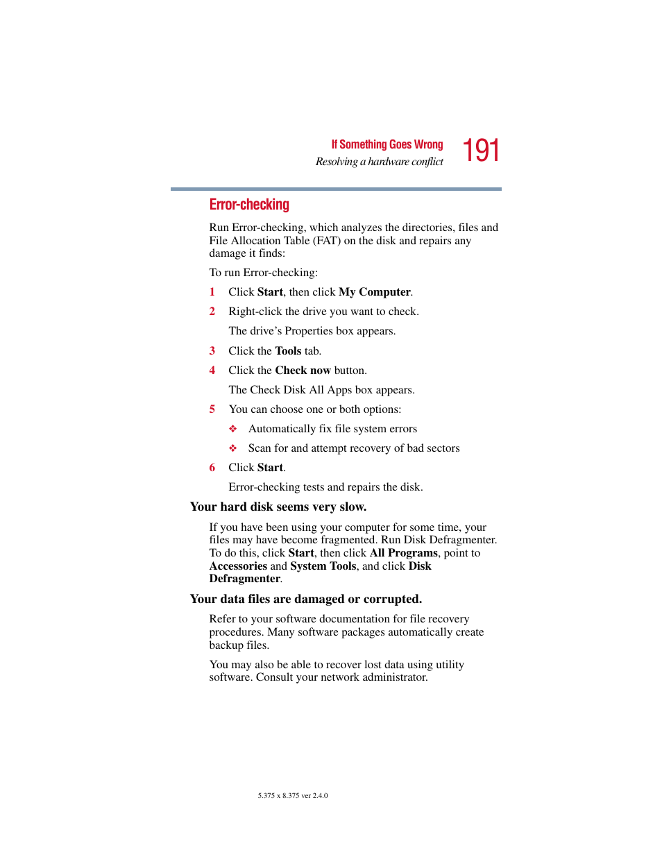 Toshiba PORT User Manual | Page 191 / 243