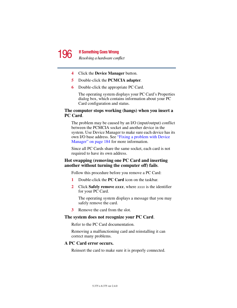 Toshiba PORT User Manual | Page 196 / 243