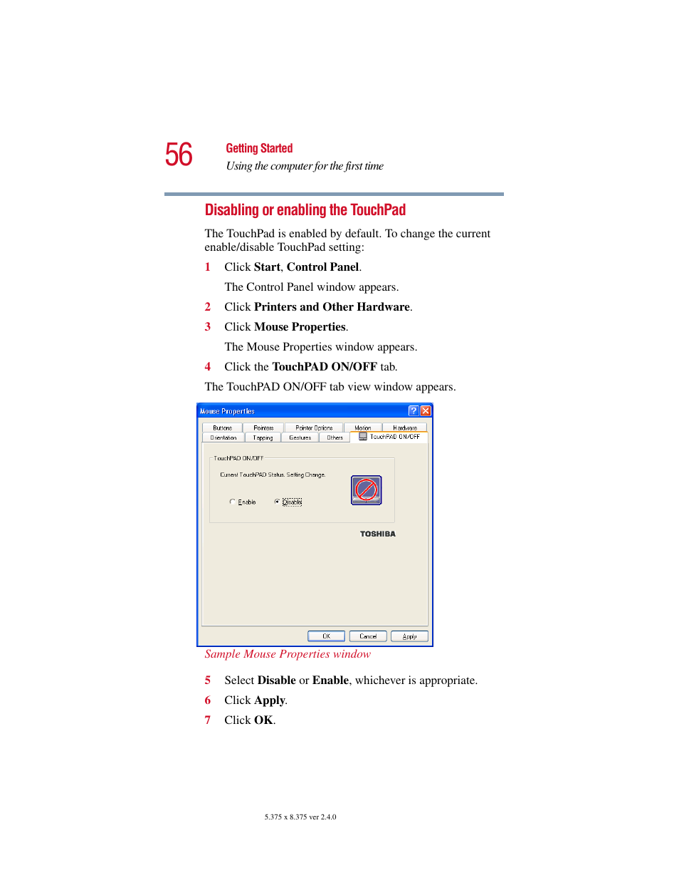 Toshiba PORT User Manual | Page 56 / 243