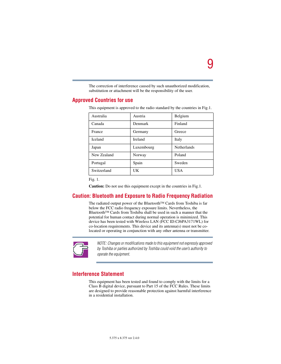 Toshiba PORT User Manual | Page 9 / 243