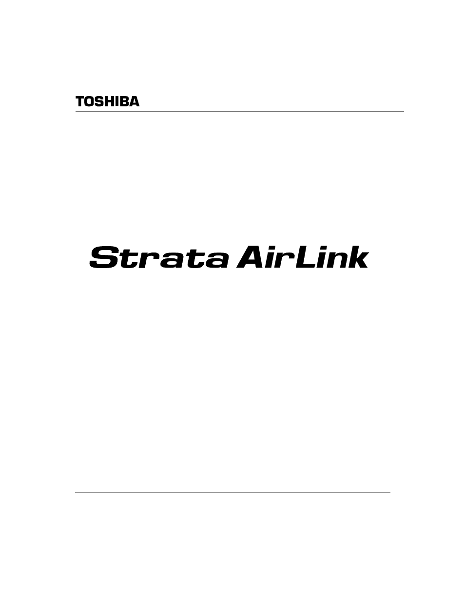 Toshiba Strata AirLink Integrated Wireless Handset User Manual | 131 pages