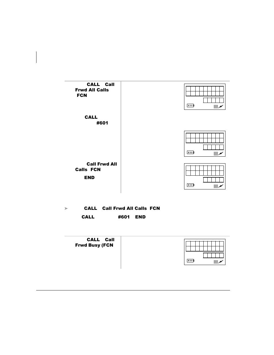 Call forward–all calls, Call forward–busy | Toshiba Strata AirLink Integrated Wireless Handset User Manual | Page 52 / 131