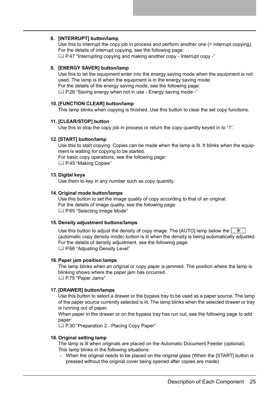 Toshiba Printer DP-1810 User Manual | Page 27 / 110