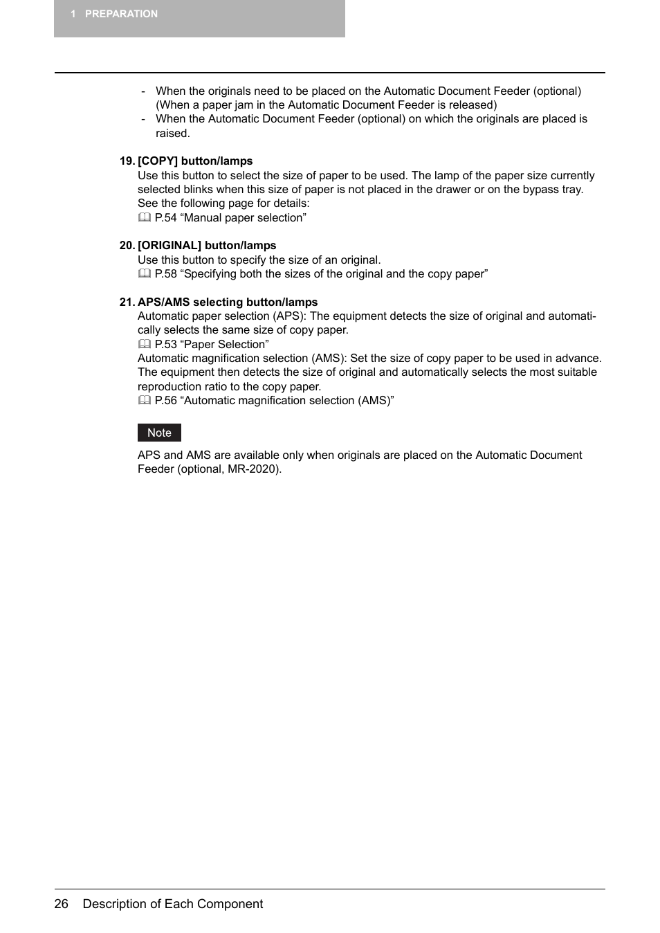 Toshiba Printer DP-1810 User Manual | Page 28 / 110