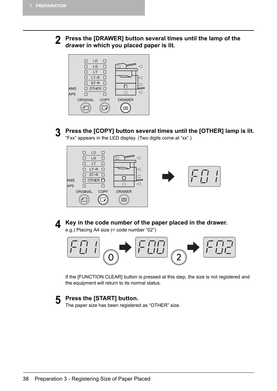 Toshiba Printer DP-1810 User Manual | Page 40 / 110
