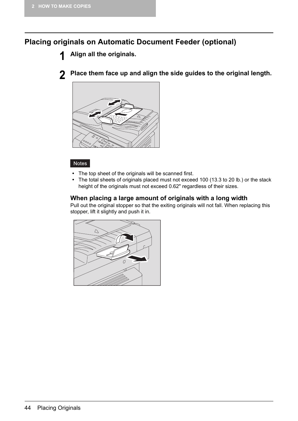 Toshiba Printer DP-1810 User Manual | Page 46 / 110