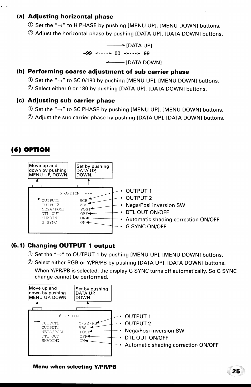 6) option | Toshiba IK-TU40A User Manual | Page 25 / 31