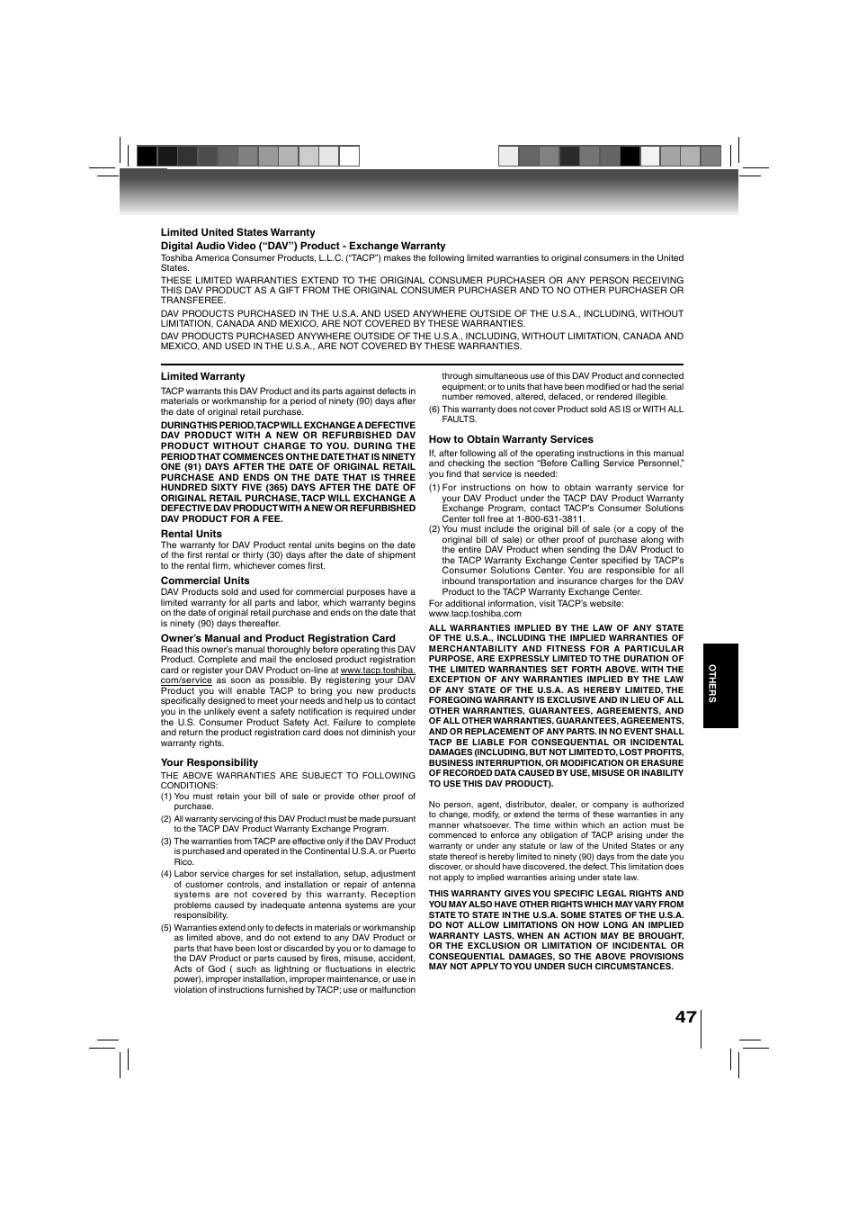 Toshiba BDX3000KU User Manual | Page 47 / 64