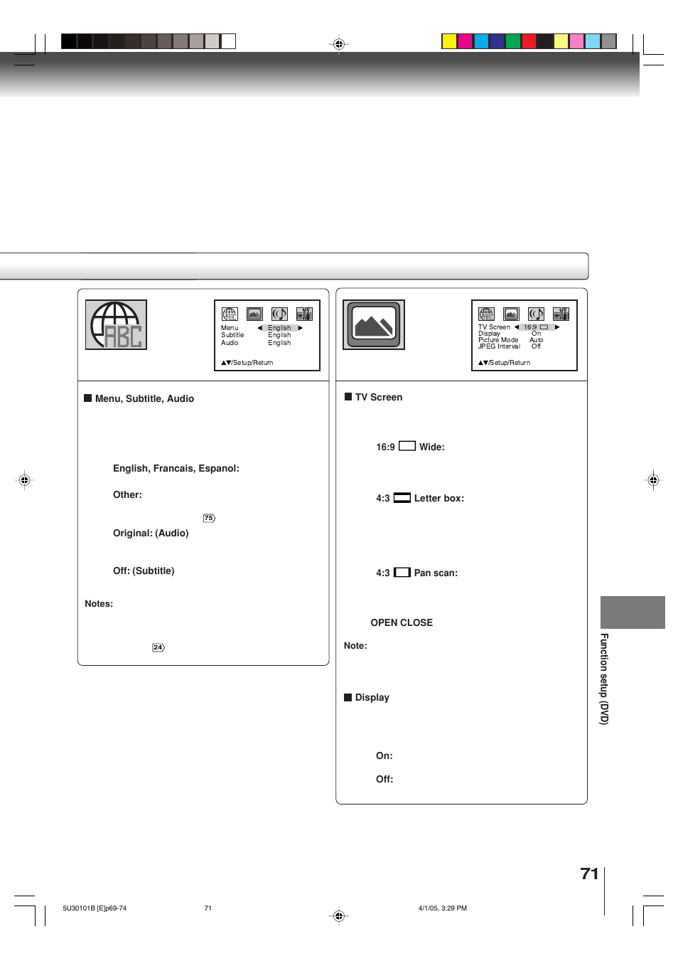 Toshiba MW30G71 User Manual | Page 71 / 84